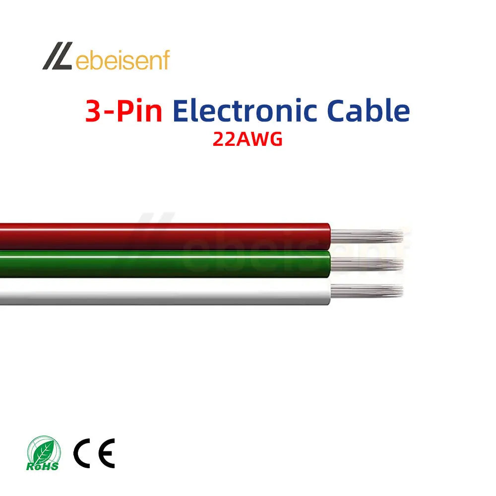 câbles électrique couleur multiple 22AWG 5m 10m led rgb cct diy cuisine éclairage