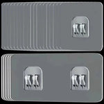 porte savon transparent porte serviette opaque panier mural support rangement adhésif mur blanc gris