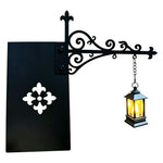 lampe bibliothèque vintage lampe suspendue chaîne motifs floraux noir décoratif chambre étude