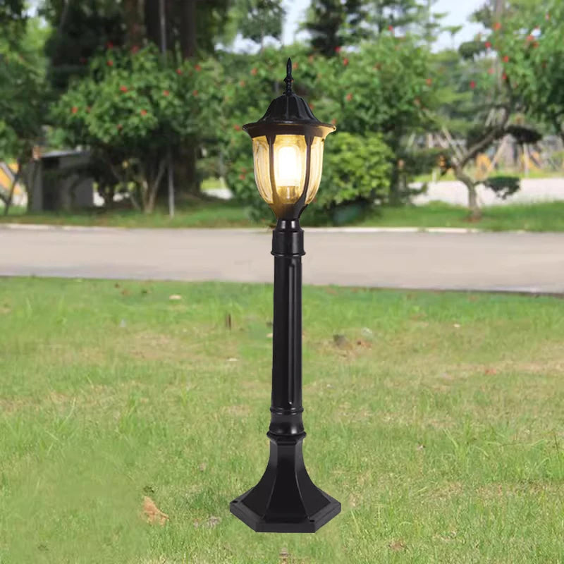 lampe sol led ip65 noir bronze texture métallique classique flux lumineux faible autonome