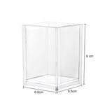 organisateur transparent pinceaux maquillage moderne minimaliste noir rouge doré blanc