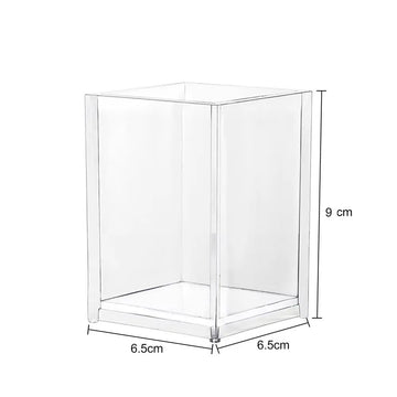 organisateur table transparent porte pinceaux maquillage stylos boîte rangement acrylique cosmétique moderne