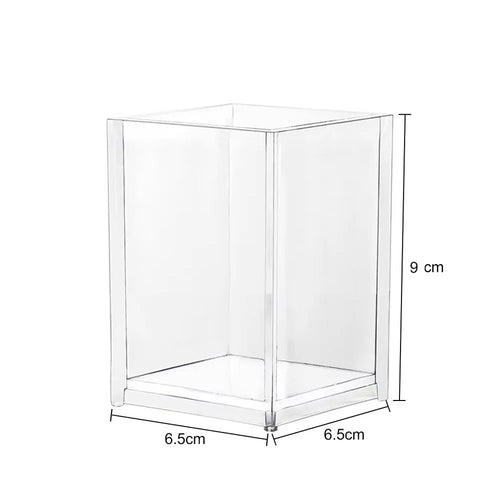 organisateur table transparent porte pinceaux maquillage stylos boîte rangement acrylique cosmétique moderne