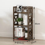 étagère bambou moderne deux étages 122cm hauteur 43cm largeur finition lisse minimaliste