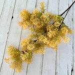 bouquet artificiel multicolore feuilles pompons moderne intérieur mariage anniversaire deco festive
