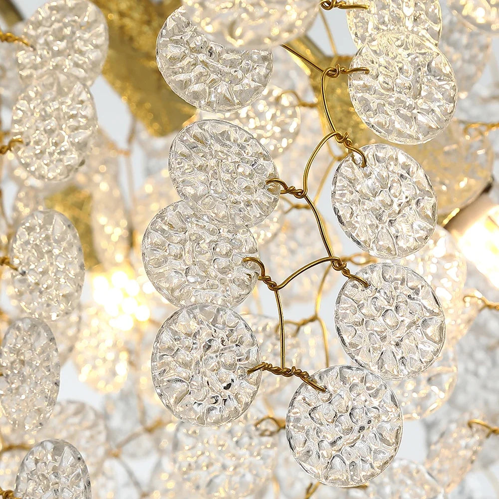 suspension lumineuse blanc doré translucides branches modernes chambre salon étude