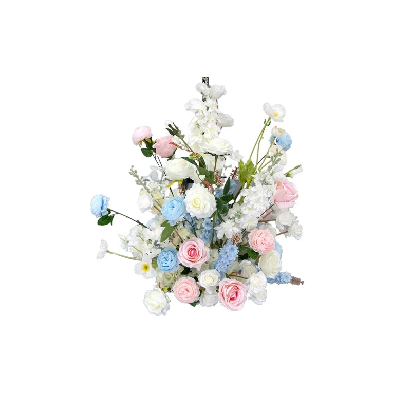 décoration événement arches fleurs artificielles romantique mariage baby showerintérieur pastel