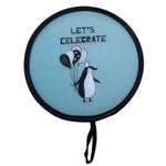 ventilateur pliant éventail moderne rose bleu noir illustrations personnages floral