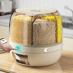 distributeur grains transparent moderne hermétique qualité alimentaire beige vert blanc