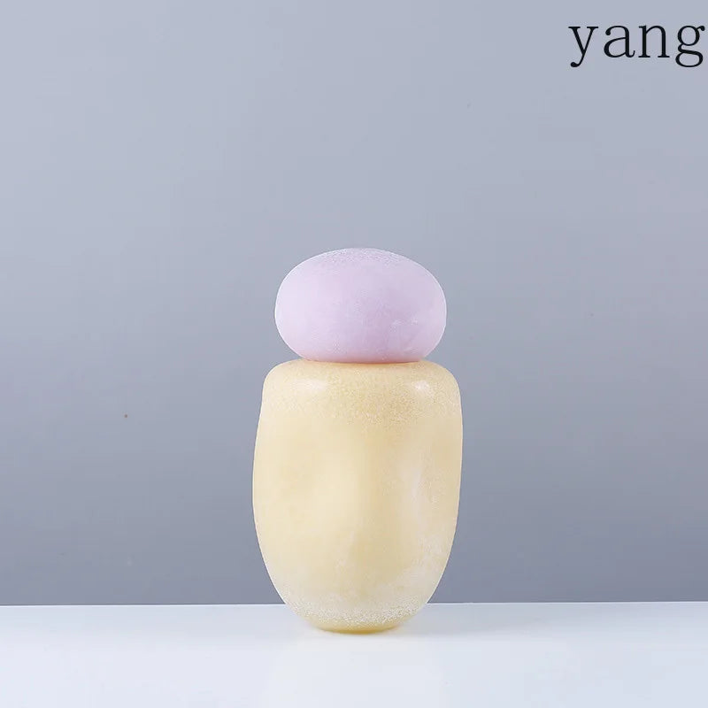 vase decoratif moderne couleur orange jaune rose vert violet texturé minimaliste