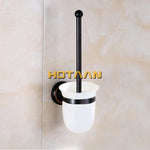 accessoires salle bain noir classiques rondelles dorées porte serviettes savon papier toilette brosse wc