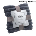 couverture polaire beige rayures hiver douce polyester coton 100x150cm 70x100cm 45x65cm confortable fixations
