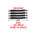 accessoires vêtements clips métalliques suspendants élastiques tissu uni blanc noir classiques utilitaires