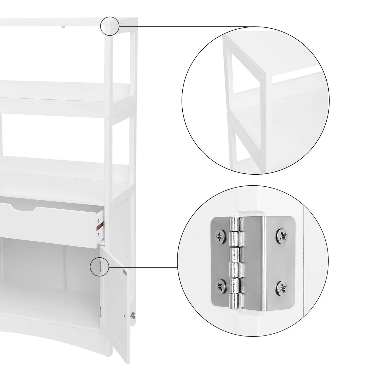 Meuble blanc dans une salle de bain moderne