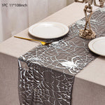 table table halloween citrouilles crânes araignées feuilles gris doré unique festive