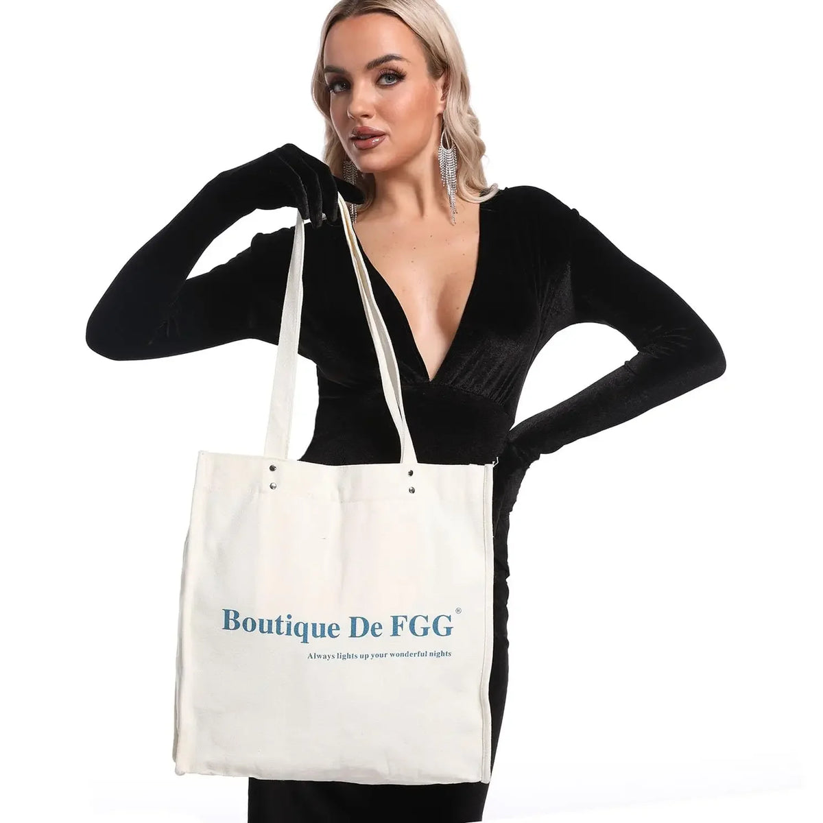 sac main blanc uni moderne poche téléphone poignées fermeture glissière boutons