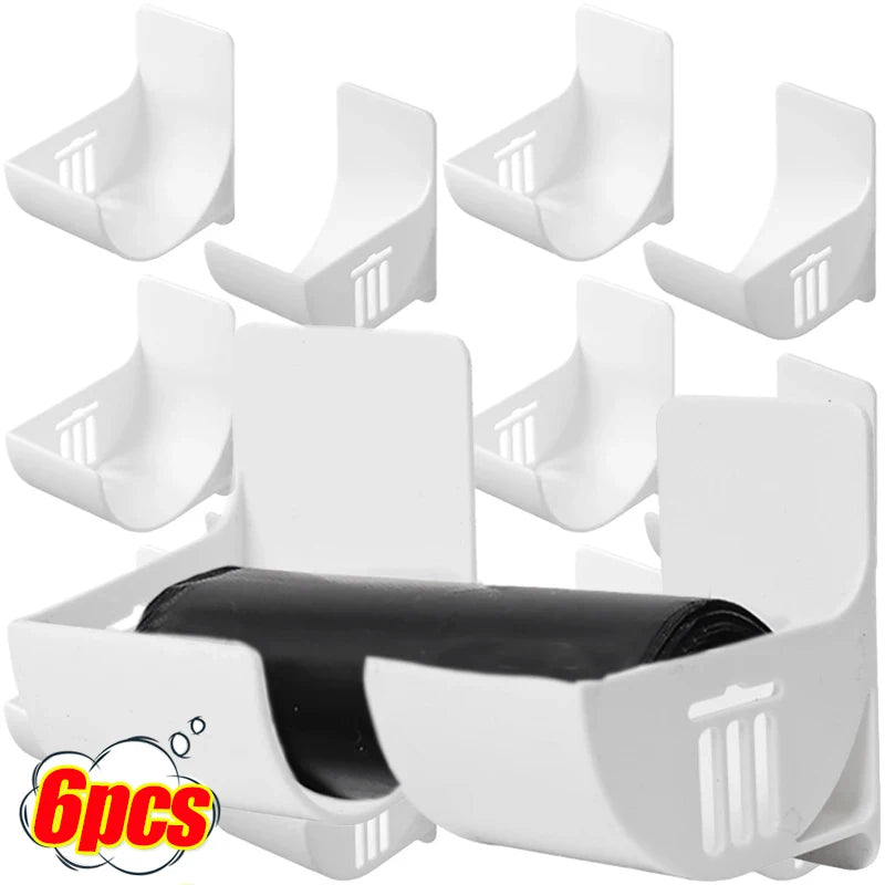 support mural sacs poubelles distributeur sacs déchets plastique auto adhésif multifonction cuisine salle bain