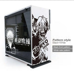 autocollants anime personnages tokyo ghoul kaneziki transparents pc noir blanc