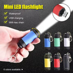 torche led rechargeable usb portable annuaire cle moderne rouge noir