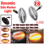 feux signalisation latéral dynamique noir transparent moderne 30x60mm clignotant led ambre mini cooper r50
