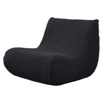 Housse fauteuil moderne crème texture relief lavable 30x60x70cm
