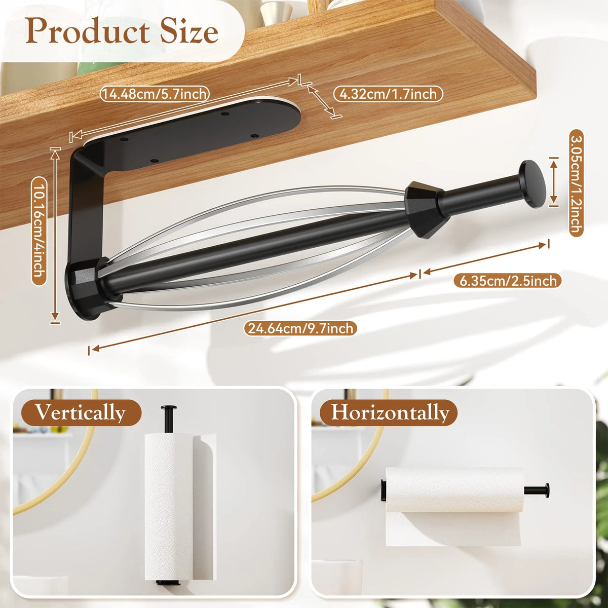 porte papier toilette mural métal inoxydable moderne minimaliste adhésive respectueux environnement