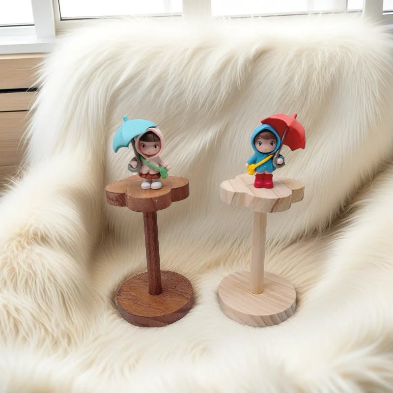 présentoir bois fleuri rangement bijoux décoratif figurines porte bijoux voyage festival