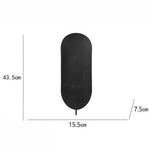 support mural moderne bougeoir métal fer noir bougie decoration salon luxe tranche noire
