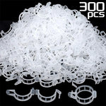 clips végétation transparent clips plastique utilitaire jardin 100pcs 200pcs 300pcs 500pcs 50pcs fixations