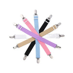 clips suspension tissu uni rose beige violet bleu clair blanc noir modernes réglables anti