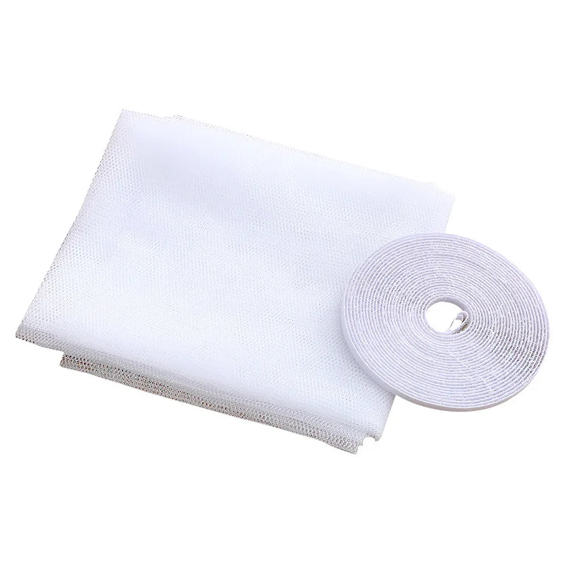 filet fenetre anti moustiques blanc noir velcro self adhesive moderne opacité