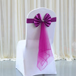 housses chaise moderne adhésives ruban décoratif nœud blanc uni extérieur polyester coton