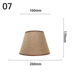 abat jour tissu lin opaque rustique bohème décoration intérieure lampe table moderne chambre