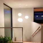 suspension ovale blanche moderne acrylique 3000k 4500k 6000k