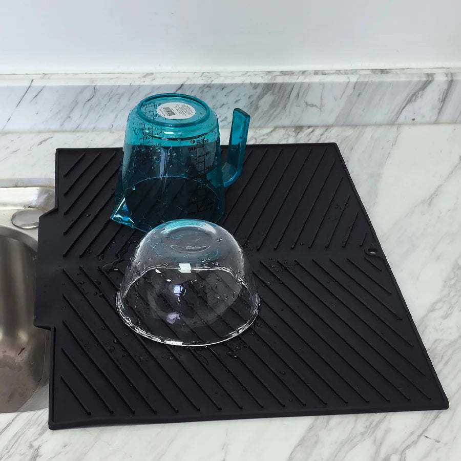 tapis isolation thermique silicone antidérapant respectueux environnement gris classique multifonctionnel haute temperature