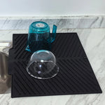 tapis isolation thermique silicone antidérapant respectueux environnement gris classique multifonctionnel haute temperature