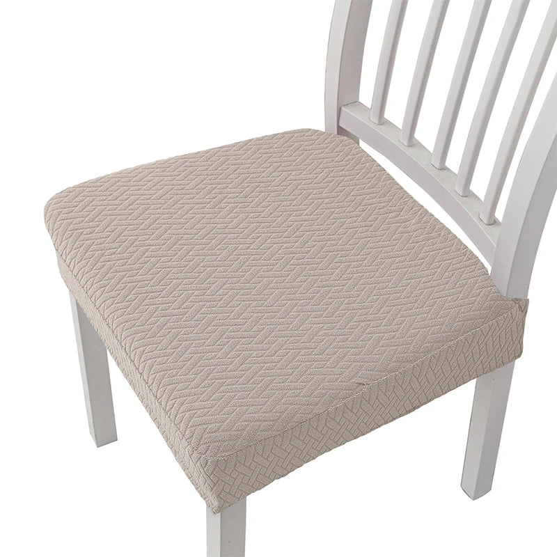 coussin chaise moderne tissé carreaux noir gris vert beige élasthanne polyester lavable adhésif protection