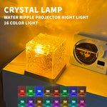 lampe table transparente ondulée télécommande lumière d'ambiance moderne usb alimentée