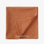 serviettes coton 40x40cm réutilisables rose pâle beige bleu orange blanc vert marron classiques maison