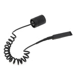 torche électrique accessoire noir spirale dorée filetage technique aluminium utilitaire éclairage nocturne camping