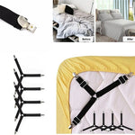attache drap lit clip couverture matelas noir moderne pieces elastic regulable chambre house gadgets