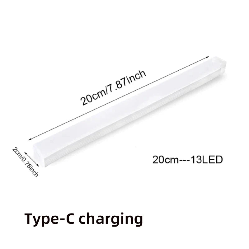 veilleuse led rechargeable détecteur mouvement adhésif blanc blanc chaud moderne port usb type