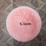 coussins décoratifs fourrure animaux rose clair blanc moderne doux lapin chat nuage