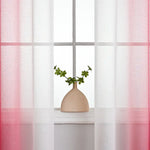 rideau moderne gris blanc ombre translucide 100 polyester panneaux anneaux métalliques chambre salon