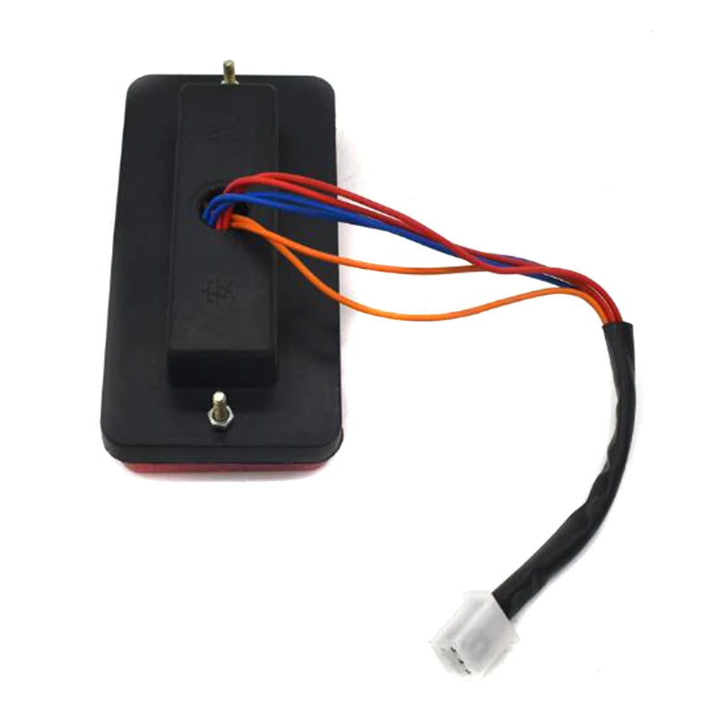 feu arrière led rouge jaune transparent moderne câbles multicolores tricycle électrique 12v dc