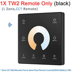 contrôleur rf 2.4g led wall mounted touch panel zone rgb cct dimming veromount