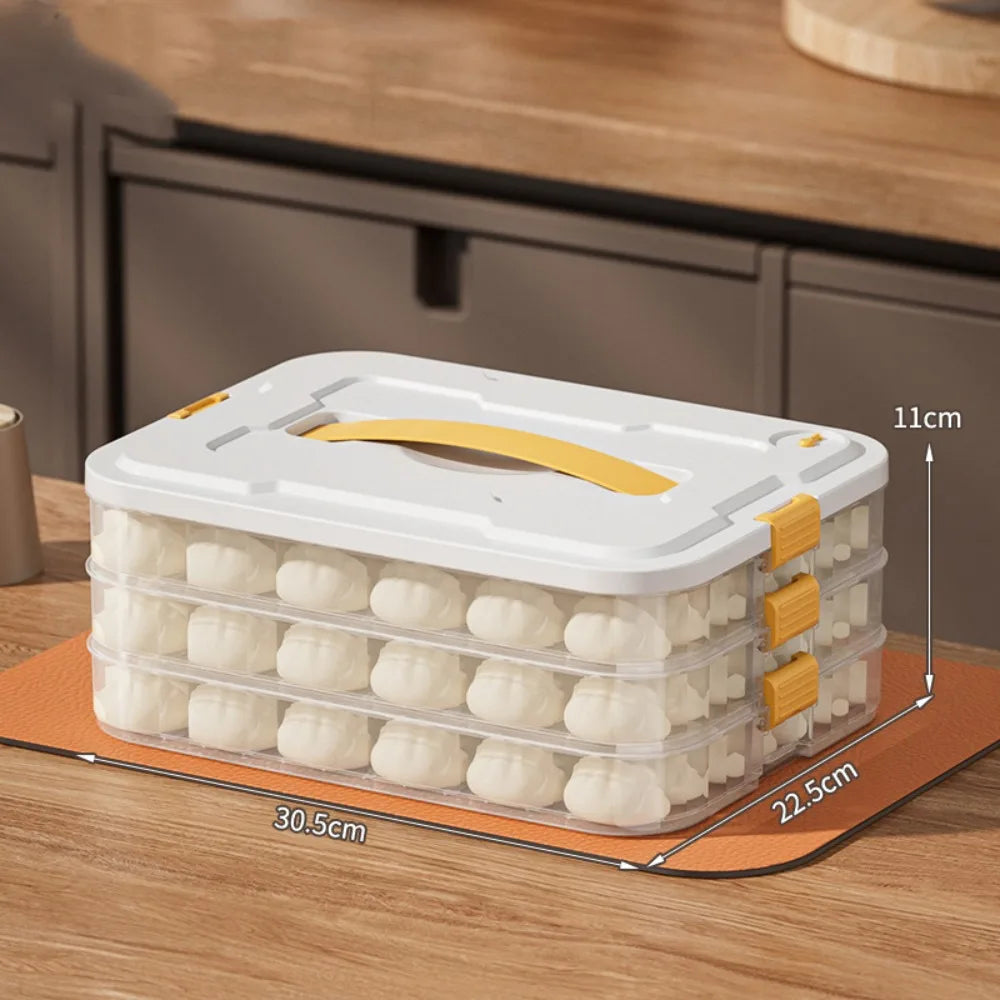 boîte gâteaux moderne transparente poignée amovible couches grande capacité blanc beige