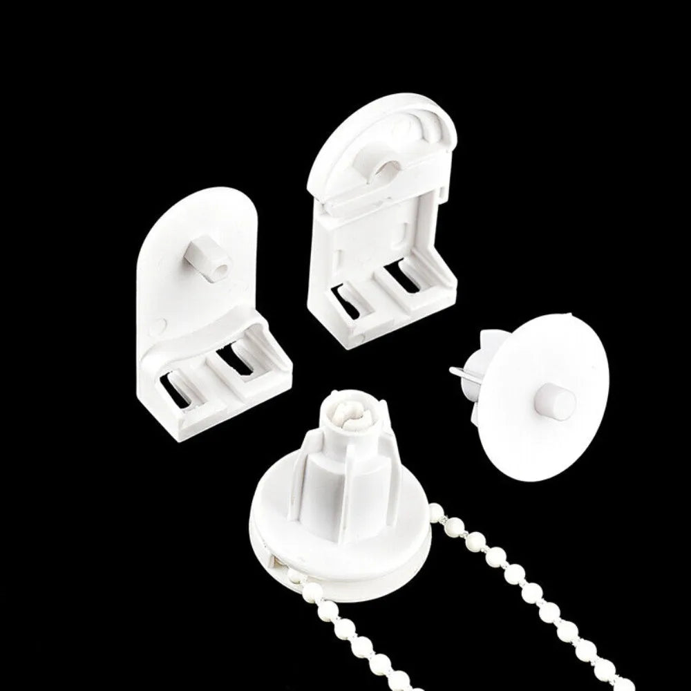 chaîne rideau blanches moderne opaques eyelets plaque fixation