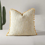 housses coussins décoratifs nordique moderne 100 polyester géométrique pompons verts adhésifs 45x45cm 30x50cm