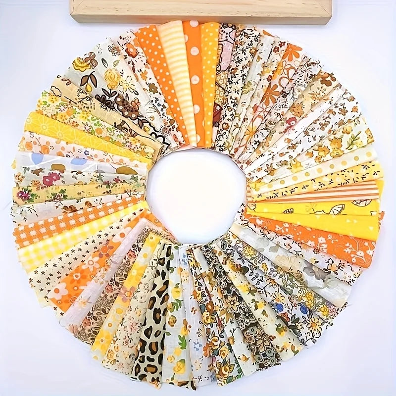 tissus imprimés multicolores fleurs géométriques polyester couture patchwork artisanal bricolage textiles